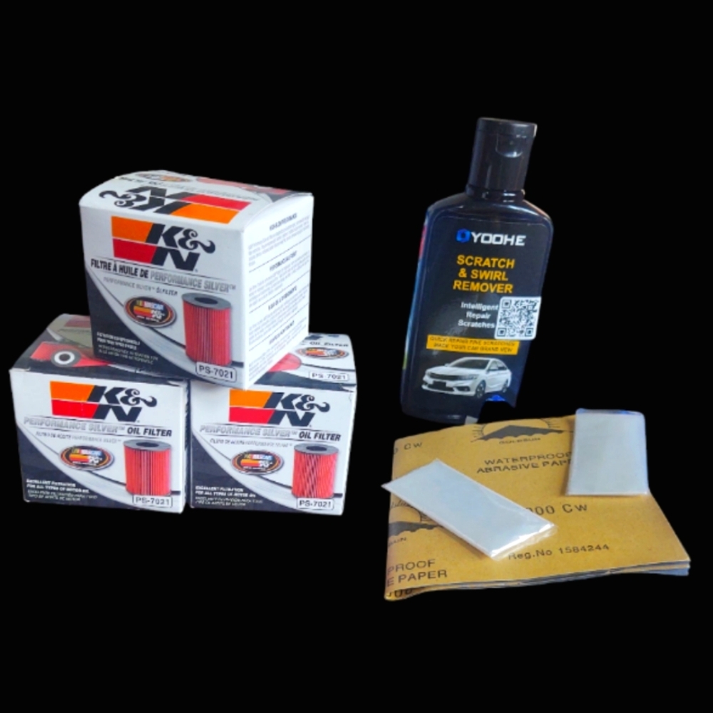 K&N Oil Filter and Scratch Remover Set